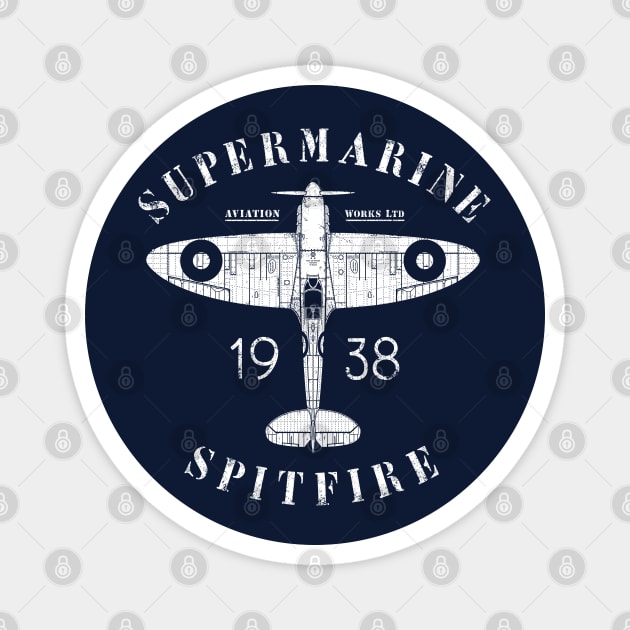 Supermarine Spitfire Magnet by 909 Apparel